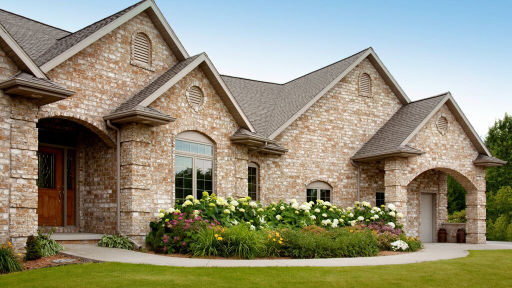 Asphalt shingle roofing on a residential home